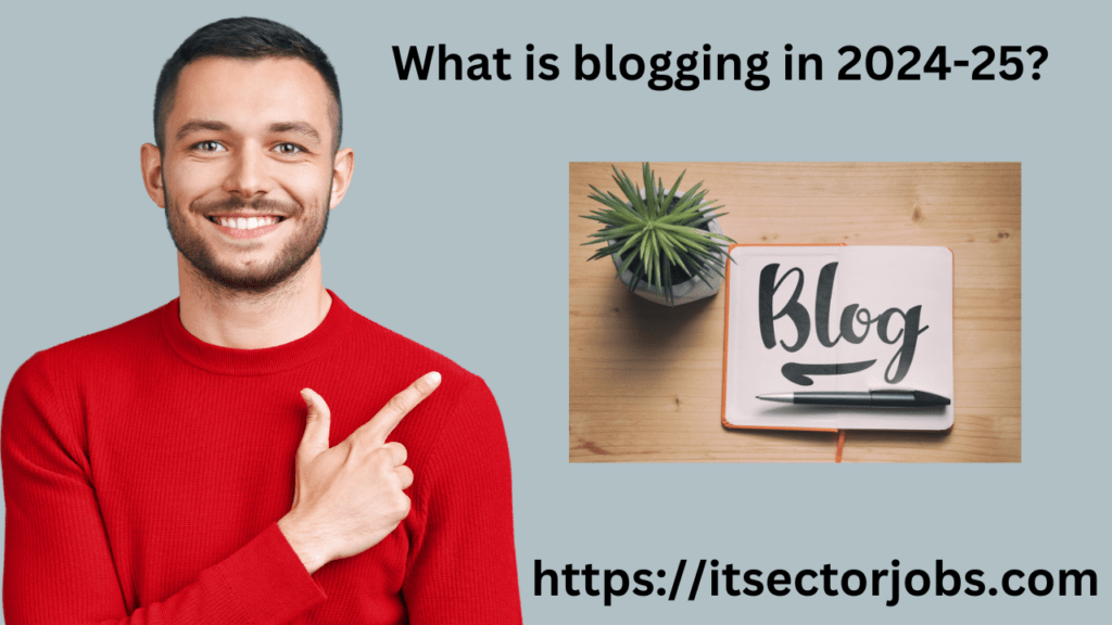 What is blogging in 2024-25?