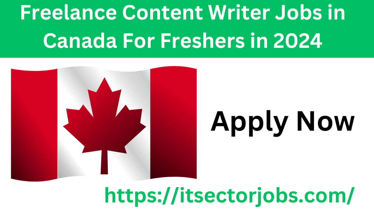 Freelance Content Writer Jobs in Canada